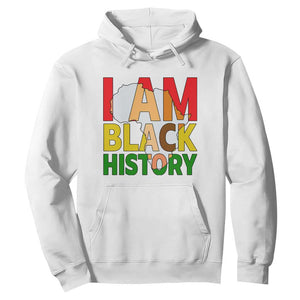 Black History Month African American Hoodie I Am Black History TS14 White Print Your Wear