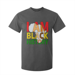 Black History Month African American T Shirt For Kid I Am Black History TS14 Dark Heather Print Your Wear