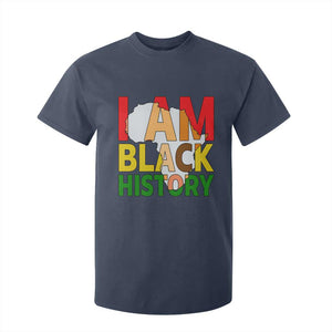 Black History Month African American T Shirt For Kid I Am Black History TS14 Navy Print Your Wear