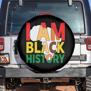 Black History Month African American Spare Tire Cover I Am Black History TS14 No hole Black Print Your Wear