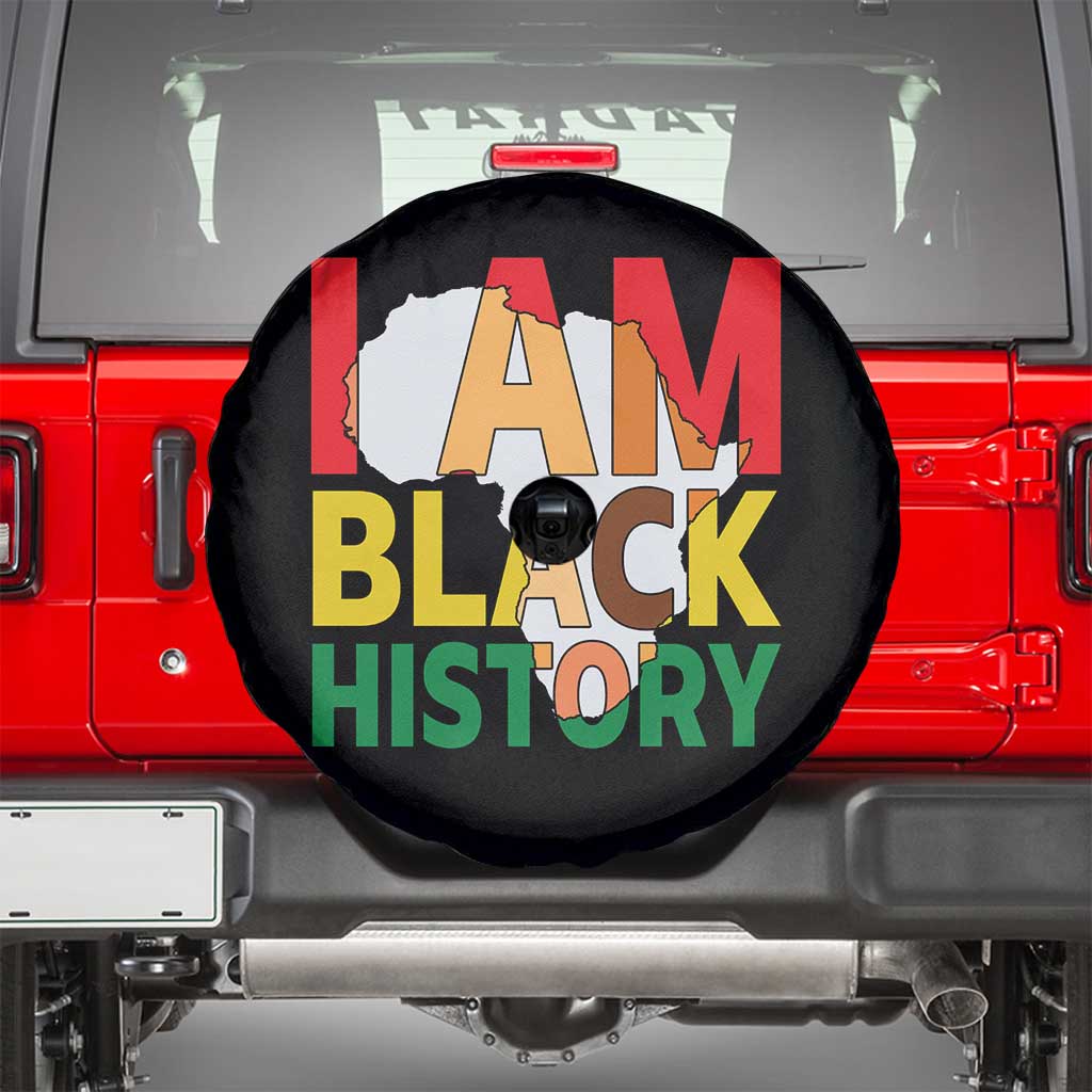 Black History Month African American Spare Tire Cover I Am Black History TS14 Black Print Your Wear