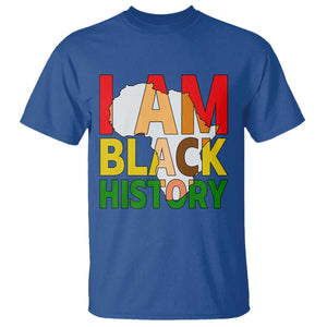 Black History Month African American T Shirt I Am Black History TS14 Royal Blue Print Your Wear