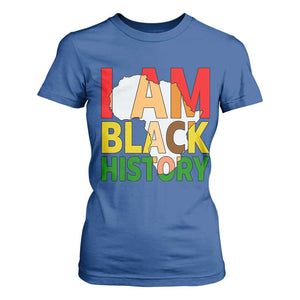 Black History Month African American T Shirt For Women I Am Black History TS14 Royal Blue Print Your Wear