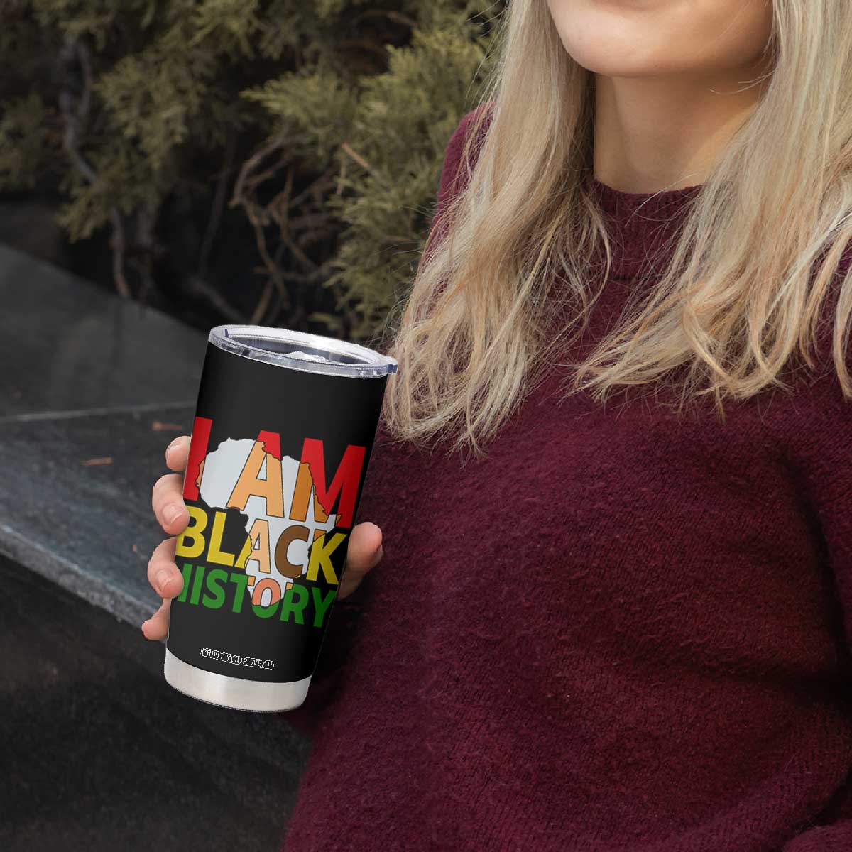 Black History Month African American Tumbler Cup I Am Black History TS14 Print Your Wear