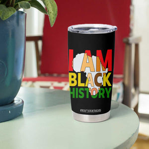 Black History Month African American Tumbler Cup I Am Black History TS14 Print Your Wear
