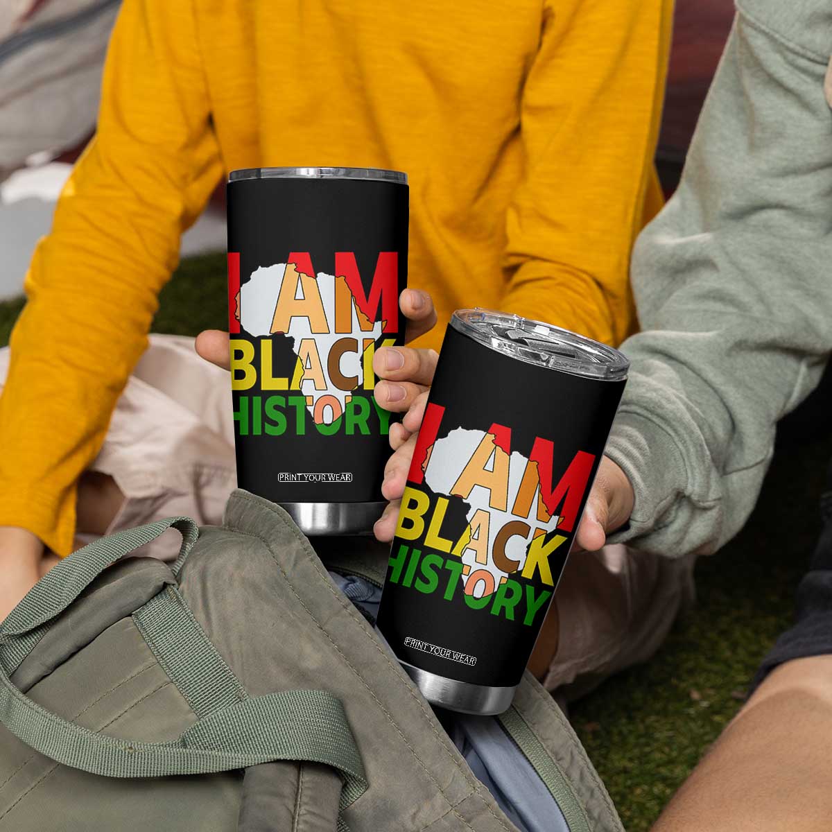 Black History Month African American Tumbler Cup I Am Black History TS14 Print Your Wear