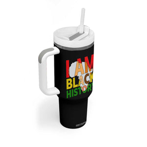 Black History Month African American Tumbler With Handle I Am Black History TS14 Print Your Wear