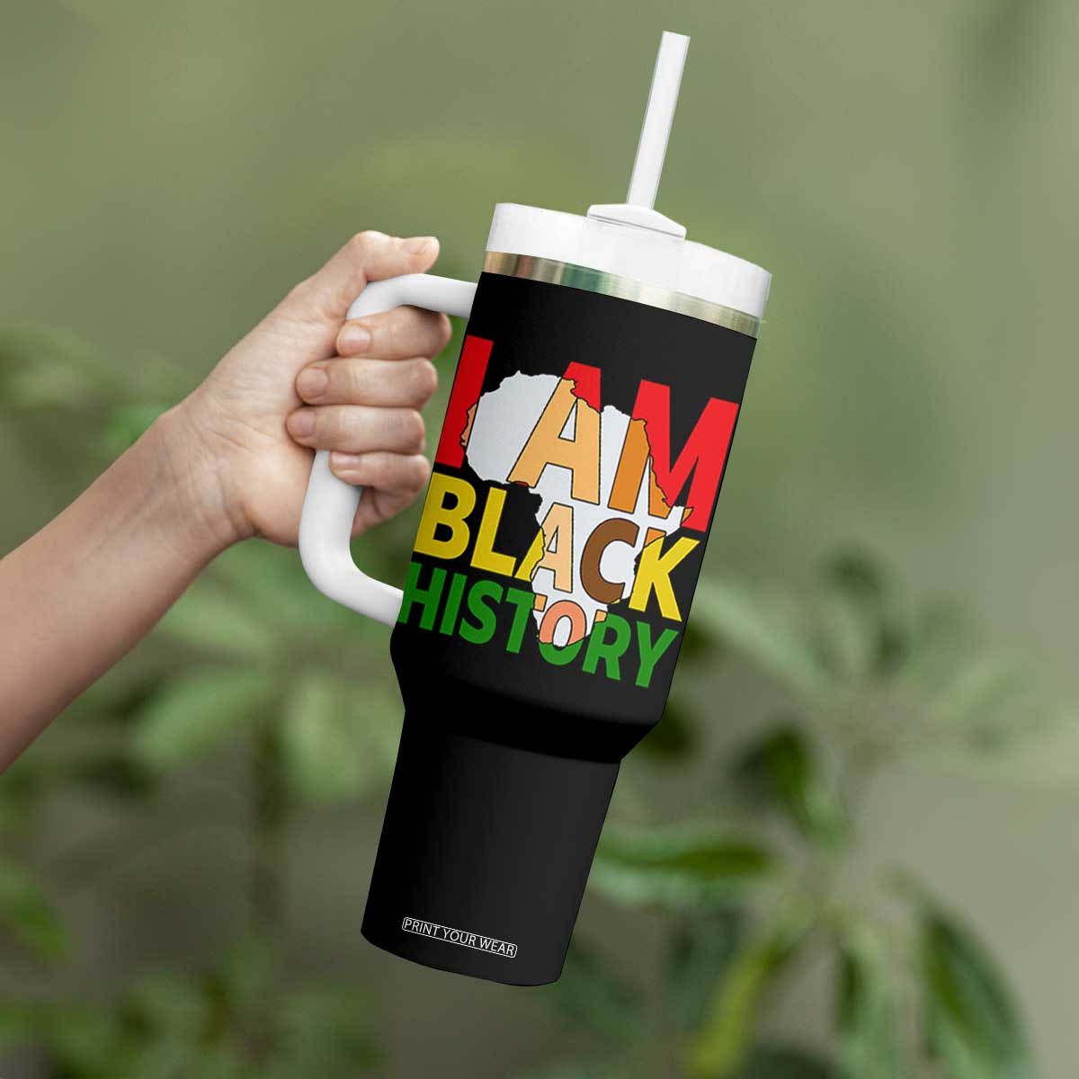 Black History Month African American Tumbler With Handle I Am Black History TS14 Print Your Wear