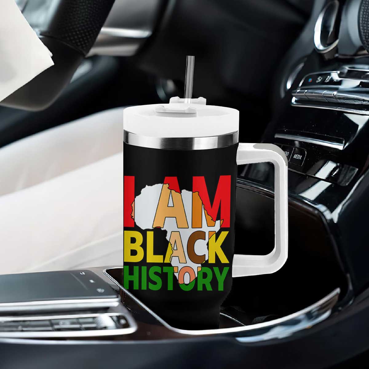 Black History Month African American Tumbler With Handle I Am Black History TS14 Print Your Wear