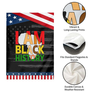 Black History Month African American Garden Flag I Am Black History TS14 Print Your Wear