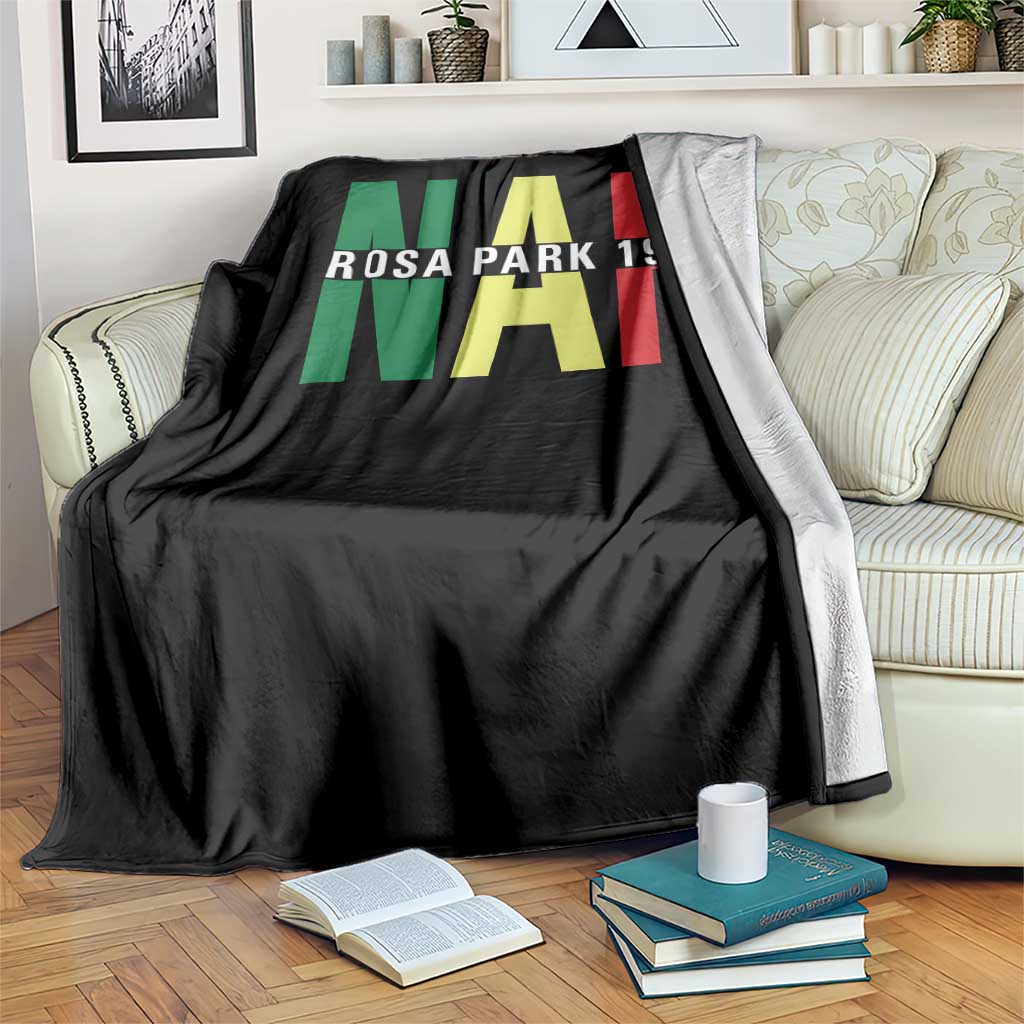 Nah Rosa Parks Quote Throw Blanket Black Movement Protest TS14 Print Your Wear