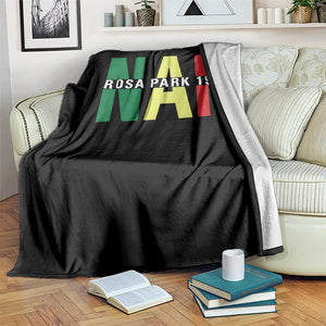 Nah Rosa Parks Quote Throw Blanket Black Movement Protest TS14 Print Your Wear