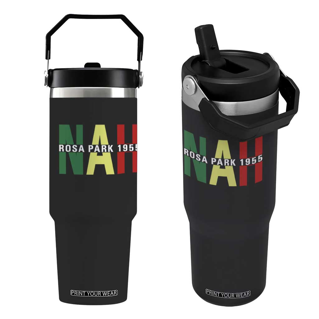 Nah Rosa Parks Quote Flip Straw Tumbler Black Movement Protest TS14 One Size: 30 oz Black Print Your Wear