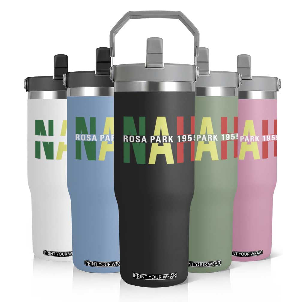 Nah Rosa Parks Quote Flip Straw Tumbler Black Movement Protest TS14 Print Your Wear