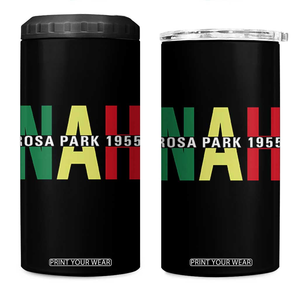 Nah Rosa Parks Quote 4 in 1 Can Cooler Tumbler Black Movement Protest TS14 One Size: 16 oz Black Print Your Wear