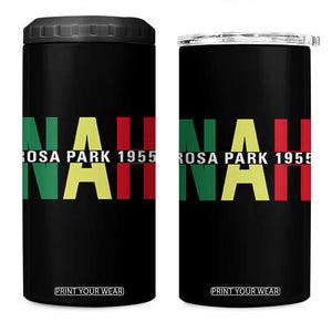 Nah Rosa Parks Quote 4 in 1 Can Cooler Tumbler Black Movement Protest TS14 One Size: 16 oz Black Print Your Wear