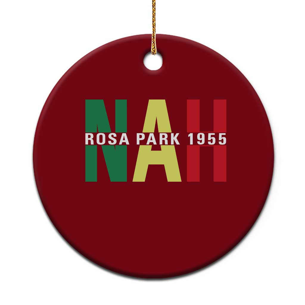 Nah Rosa Parks Quote Ceramic Ornament Black Movement Protest TS14 1pc Red Print Your Wear