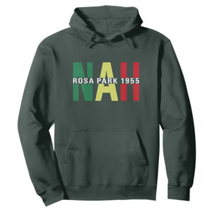 Nah Rosa Parks Quote Hoodie Black Movement Protest TS14 Dark Forest Green Print Your Wear
