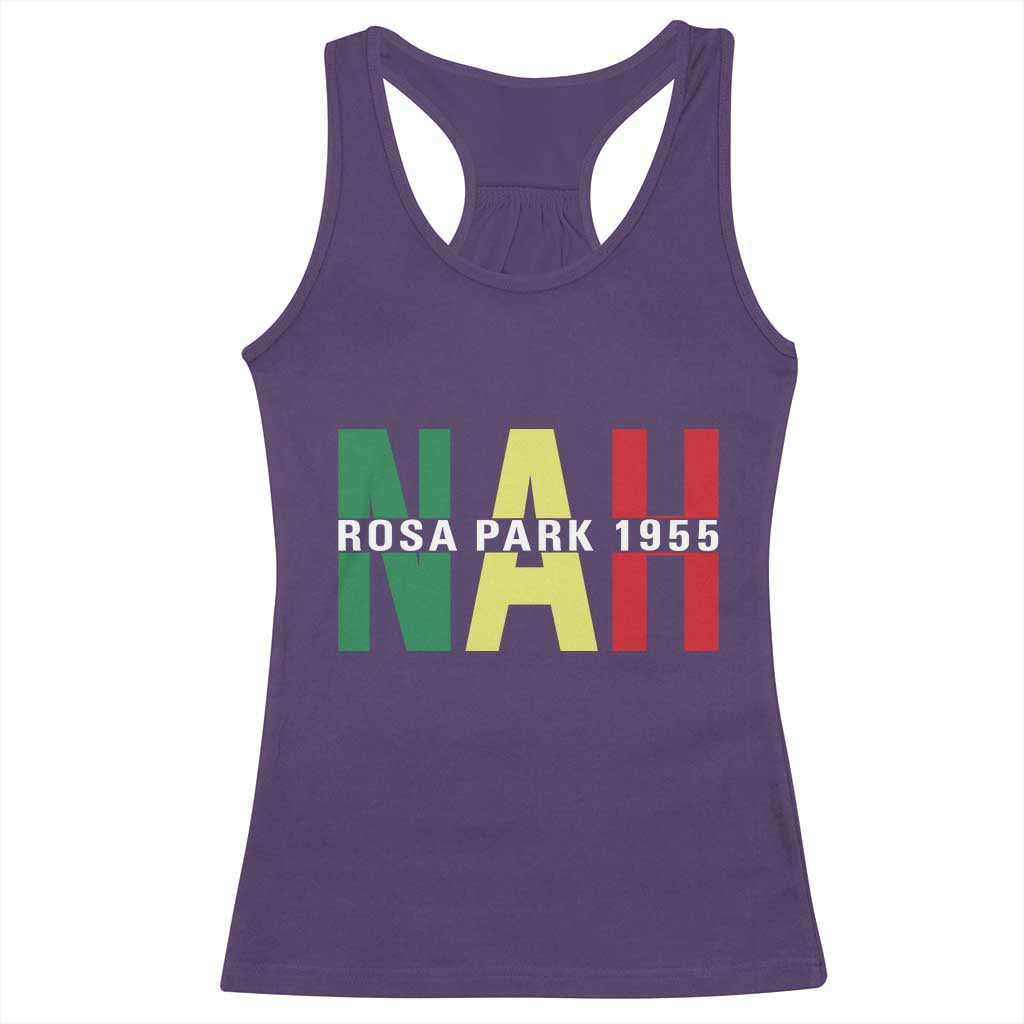 Nah Rosa Parks Quote Racerback Tank Top Black Movement Protest TS14 Purple Print Your Wear