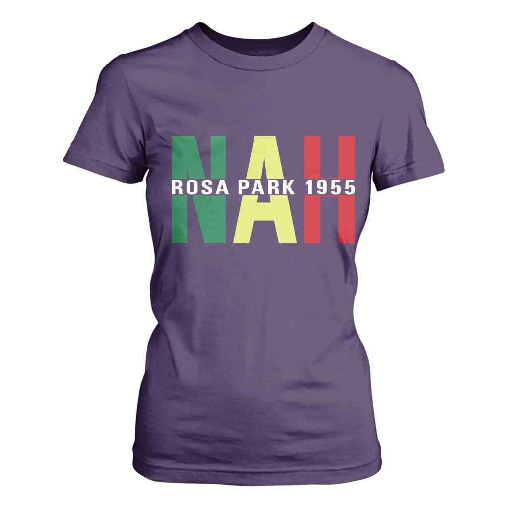 Nah Rosa Parks Quote T Shirt For Women Black Movement Protest TS14 Purple Print Your Wear