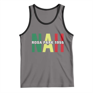 Nah Rosa Parks Quote Tank Top Black Movement Protest TS14 Deep Heather Black Print Your Wear