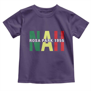 Nah Rosa Parks Quote Toddler T Shirt Black Movement Protest TS14 Purple Print Your Wear