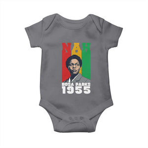 Nah Rosa Parks Quote Baby Onesie Civil Rights African American TS14 Charcoal Print Your Wear