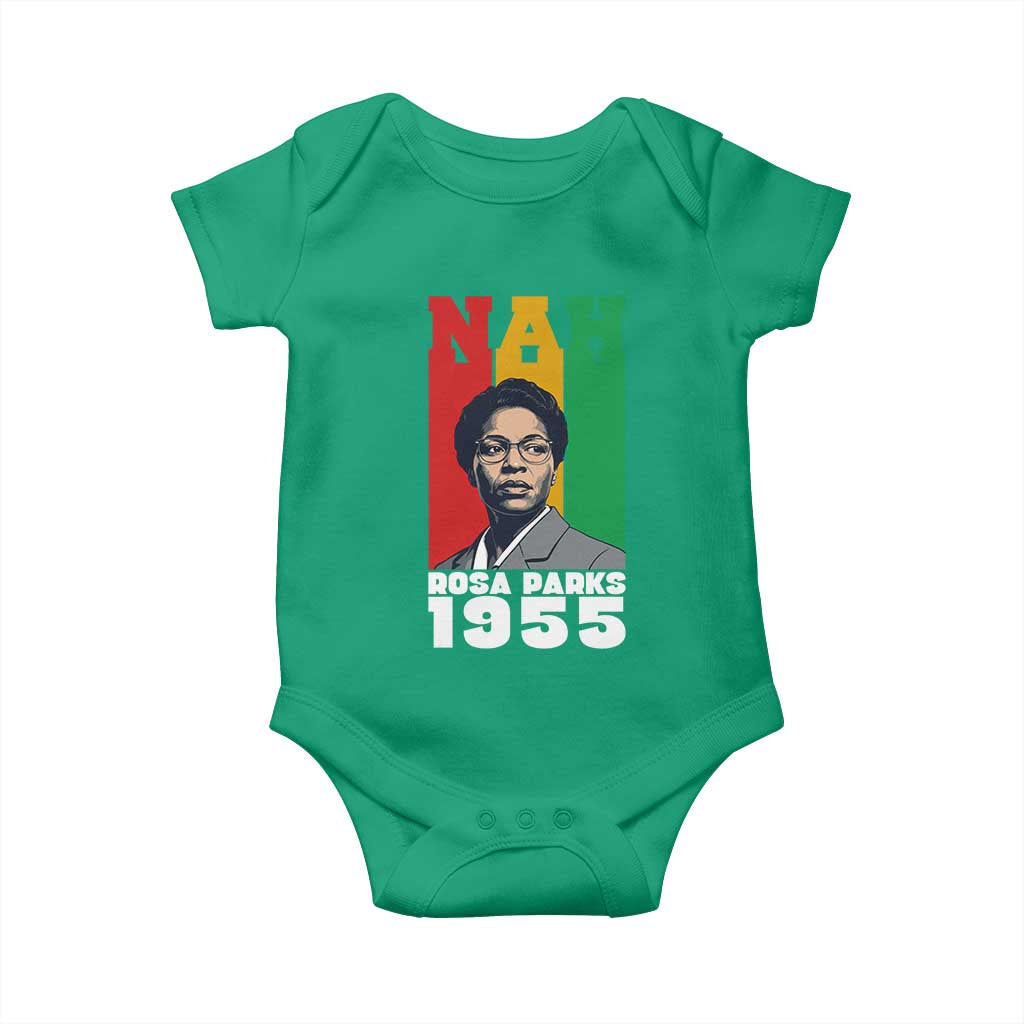 Nah Rosa Parks Quote Baby Onesie Civil Rights African American TS14 Irish Green Print Your Wear