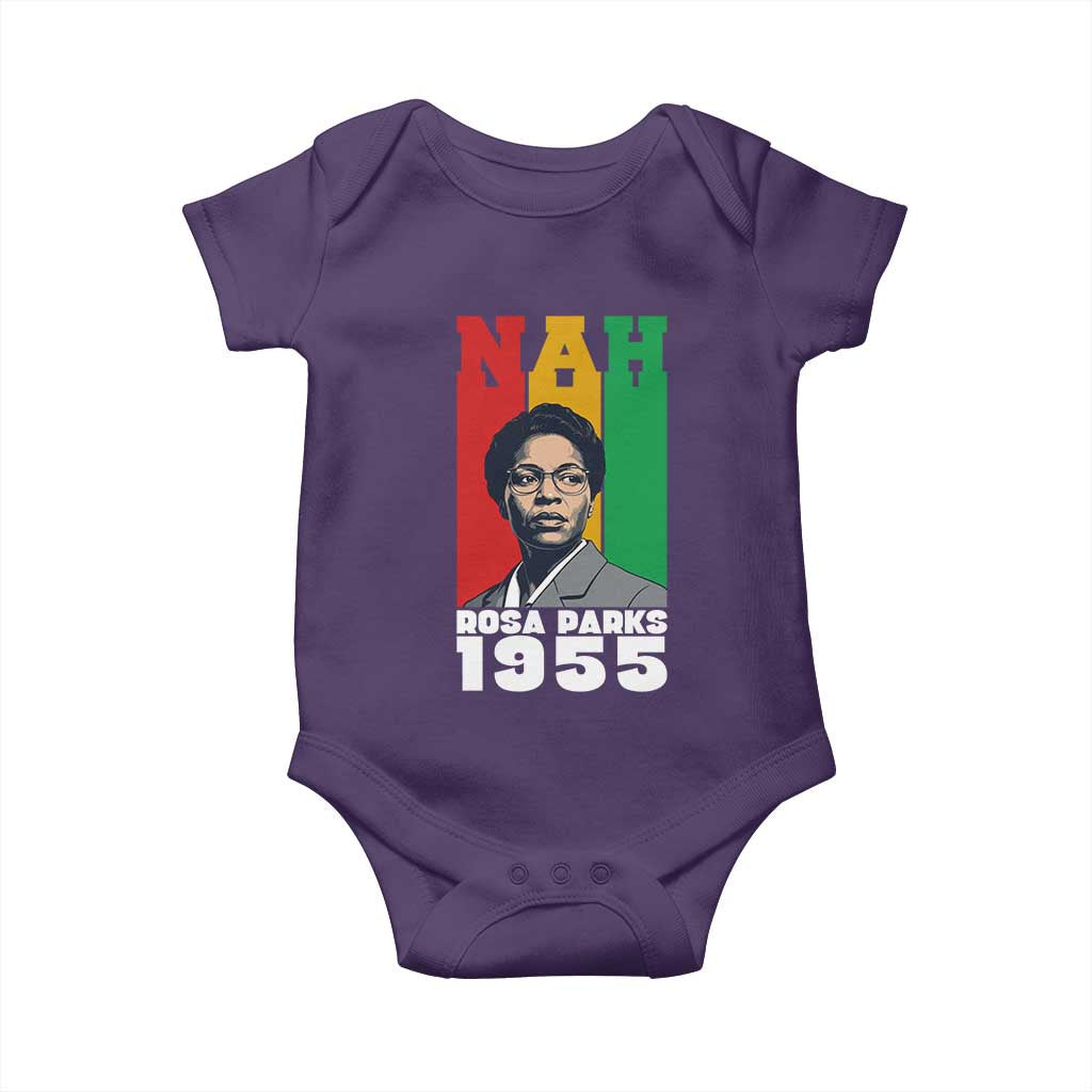 Nah Rosa Parks Quote Baby Onesie Civil Rights African American TS14 Purple Print Your Wear