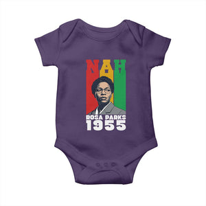 Nah Rosa Parks Quote Baby Onesie Civil Rights African American TS14 Purple Print Your Wear