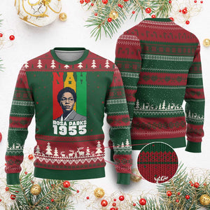 Nah Rosa Parks Quote Ugly Christmas Sweater Civil Rights African American TS14 Red Green Print Your Wear