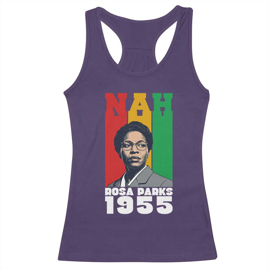Nah Rosa Parks Quote Racerback Tank Top Civil Rights African American TS14 Purple Print Your Wear