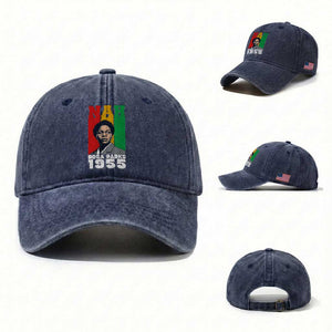 Nah Rosa Parks Quote Washed Cotton Baseball Cap Civil Rights African American TS14 Washed Cap Universal Fit Navy Print Your Wear