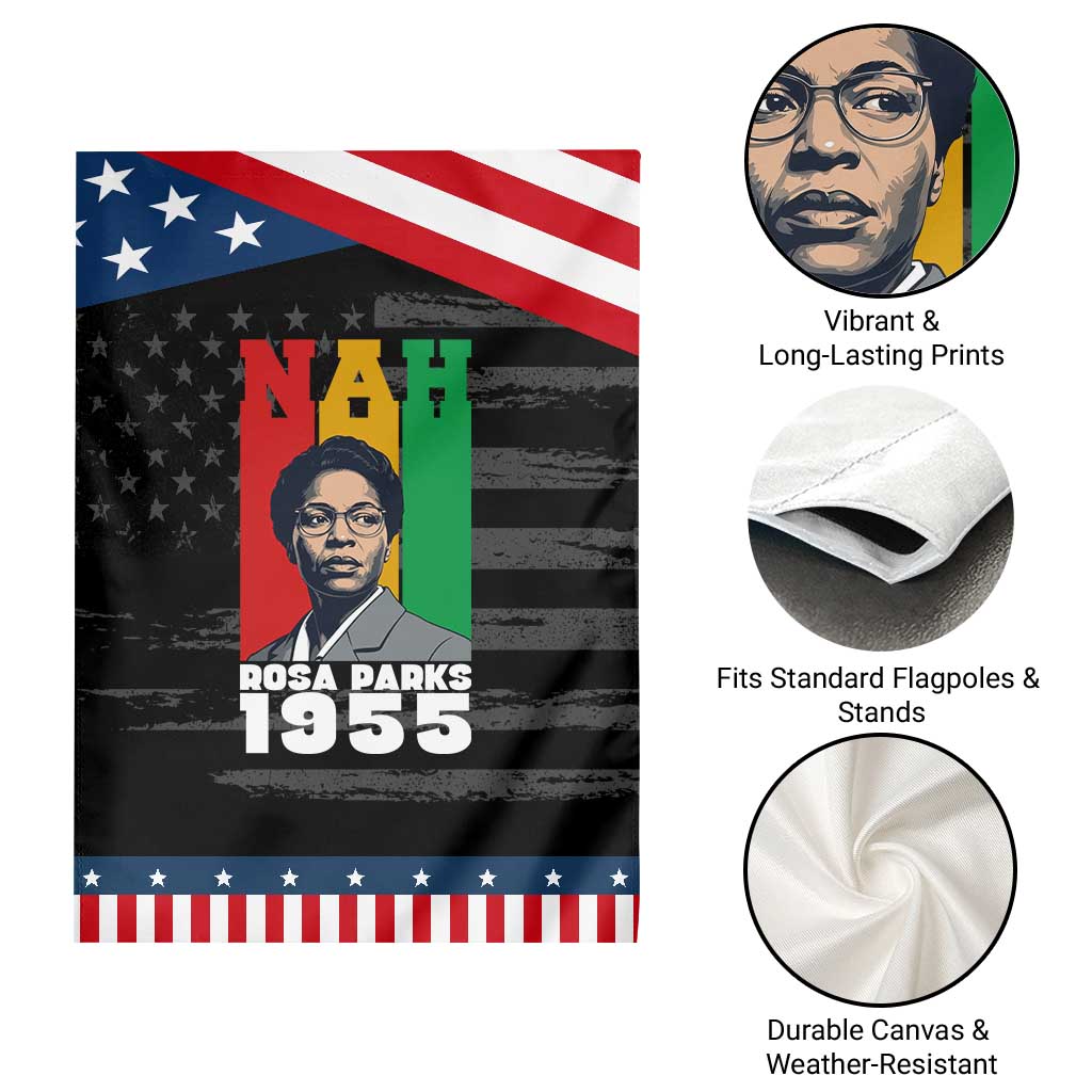 Nah Rosa Parks Quote Garden Flag Civil Rights African American TS14 Print Your Wear