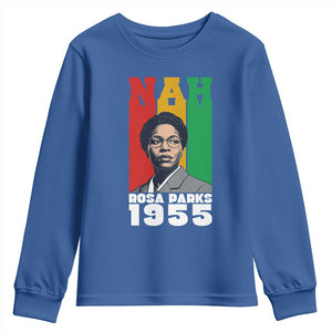 Nah Rosa Parks Quote Youth Sweatshirt Civil Rights African American TS14 Royal Blue Print Your Wear