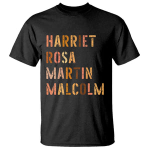Black History Leaders T Shirt Harriet Rosa Martin Malcolm TS14 Black Print Your Wear