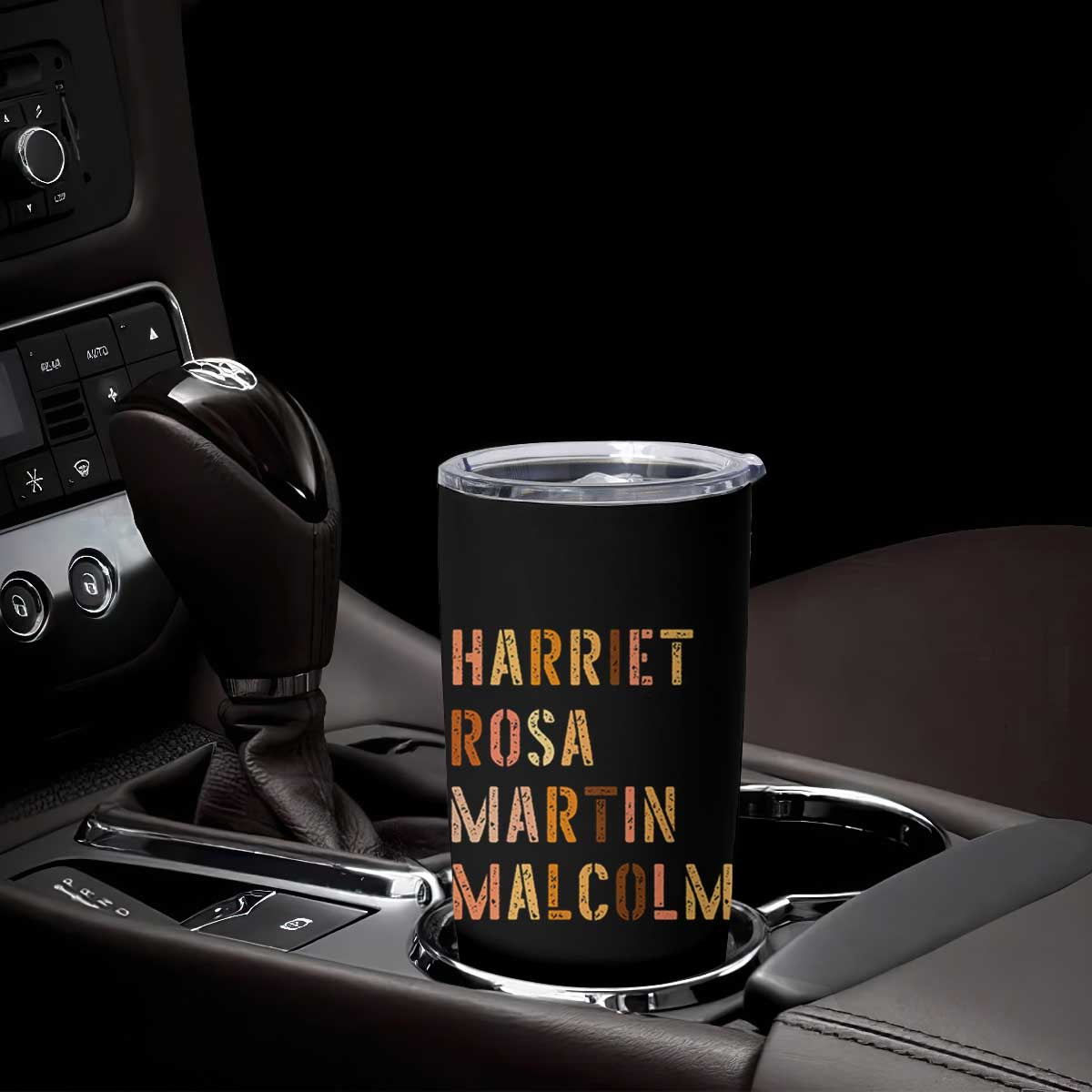Black History Leaders Tumbler Cup Harriet Rosa Martin Malcolm TS14 Print Your Wear