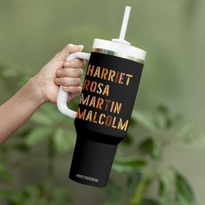 Black History Leaders Tumbler With Handle Harriet Rosa Martin Malcolm TS14 Print Your Wear