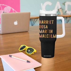 Black History Leaders Tumbler With Handle Harriet Rosa Martin Malcolm TS14 Print Your Wear