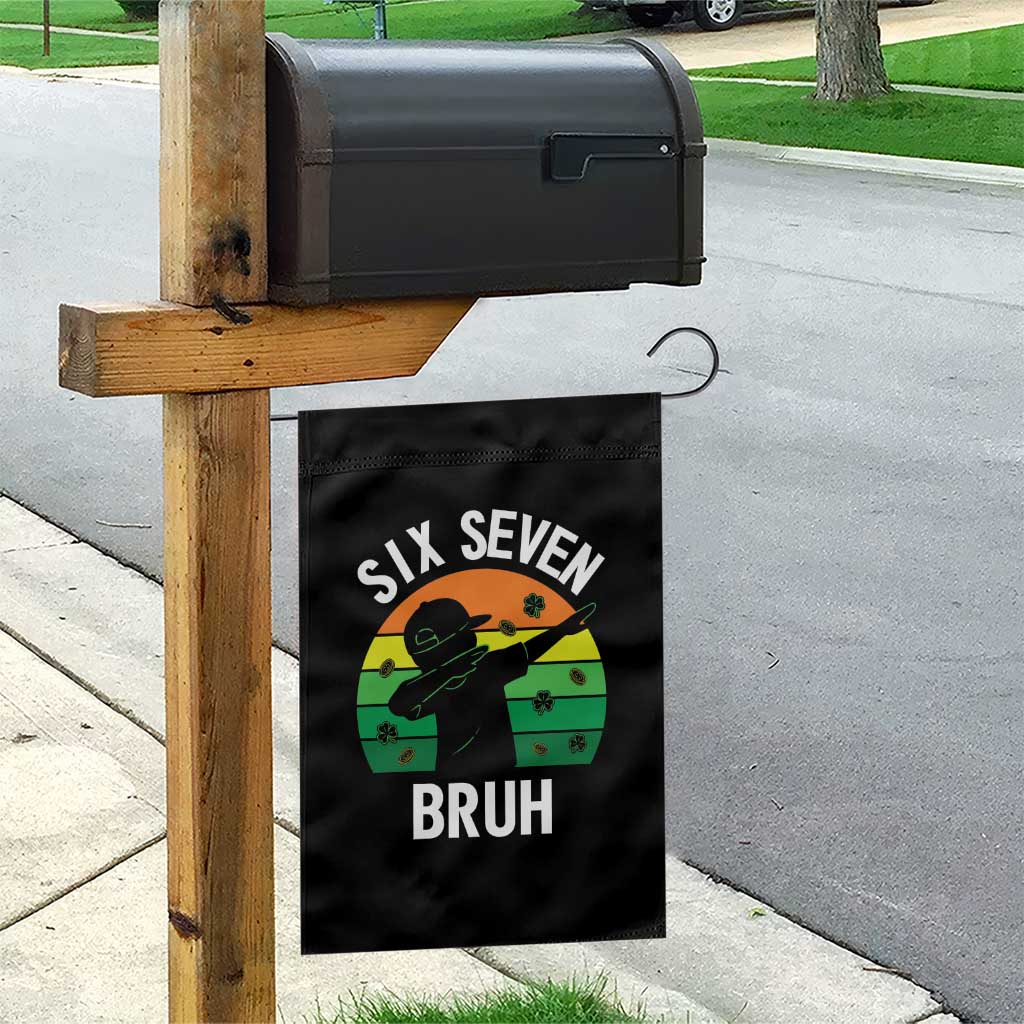 67 Bruh St Patricks Day Garden Flag Funny Six Seven Boys Kids Dabbing Meme TS14 Print Your Wear