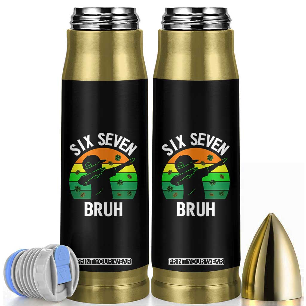 67 Bruh St Patricks Day Bullet Tumbler Funny Six Seven Boys Kids Dabbing Meme TS14 Black Print Your Wear