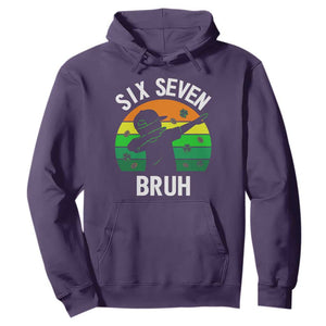 67 Bruh St Patricks Day Hoodie Funny Six Seven Boys Kids Dabbing Meme TS14 Purple Print Your Wear