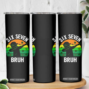 67 Bruh St Patricks Day Skinny Tumbler Funny Six Seven Boys Kids Dabbing Meme TS14 Print Your Wear