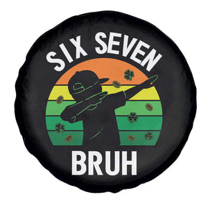 67 Bruh St Patricks Day Spare Tire Cover Funny Six Seven Boys Kids Dabbing Meme TS14 Print Your Wear