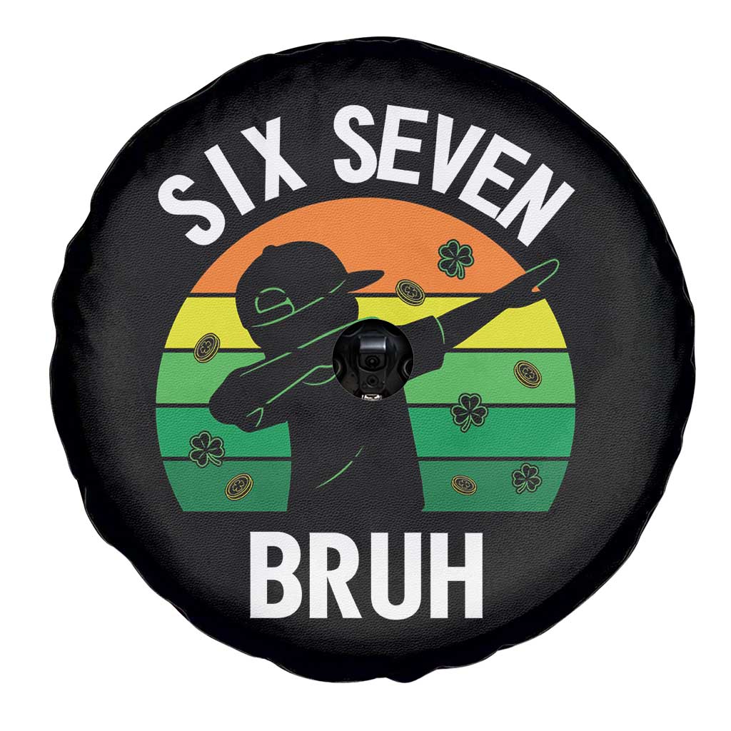 67 Bruh St Patricks Day Spare Tire Cover Funny Six Seven Boys Kids Dabbing Meme TS14 Print Your Wear