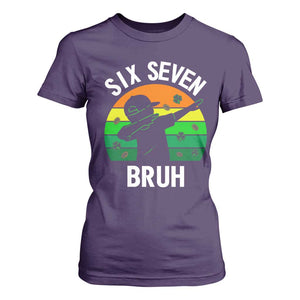 67 Bruh St Patricks Day T Shirt For Women Funny Six Seven Boys Kids Dabbing Meme TS14 Purple Print Your Wear
