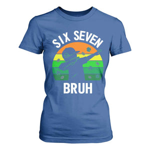 67 Bruh St Patricks Day T Shirt For Women Funny Six Seven Boys Kids Dabbing Meme TS14 Royal Blue Print Your Wear