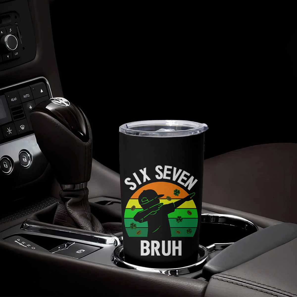 67 Bruh St Patricks Day Tumbler Cup Funny Six Seven Boys Kids Dabbing Meme TS14 Print Your Wear