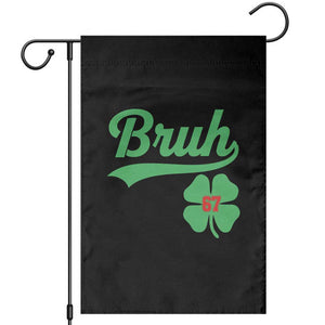 67 Bruh St Patricks Day Garden Flag Funny Six Seven Shamrock Meme TS14 Black Print Your Wear