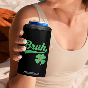 67 Bruh St Patricks Day 4 in 1 Can Cooler Tumbler Funny Six Seven Shamrock Meme TS14 Print Your Wear